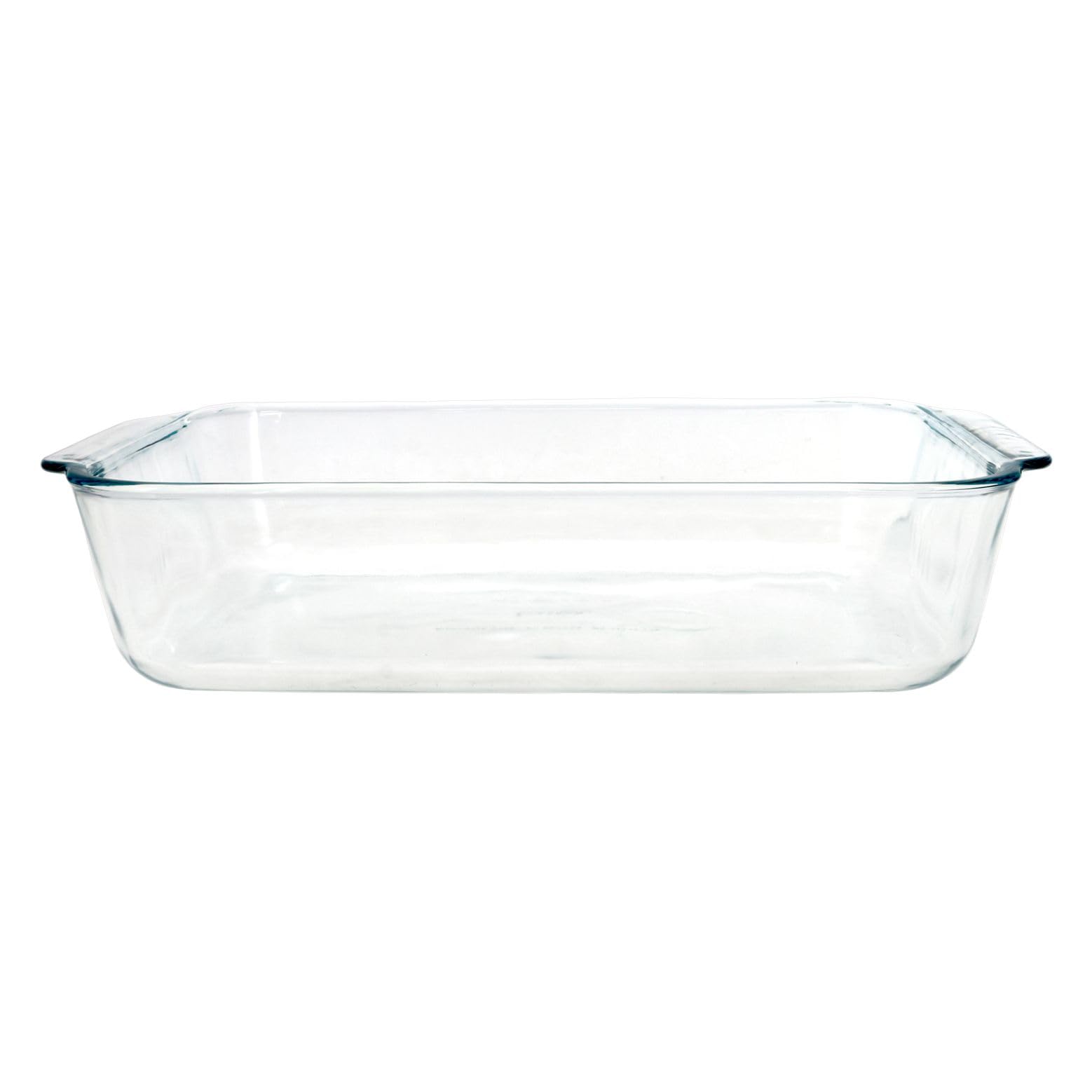 Pyrex 233-D deep lasagna dish highlights sturdy, heat-safe design.