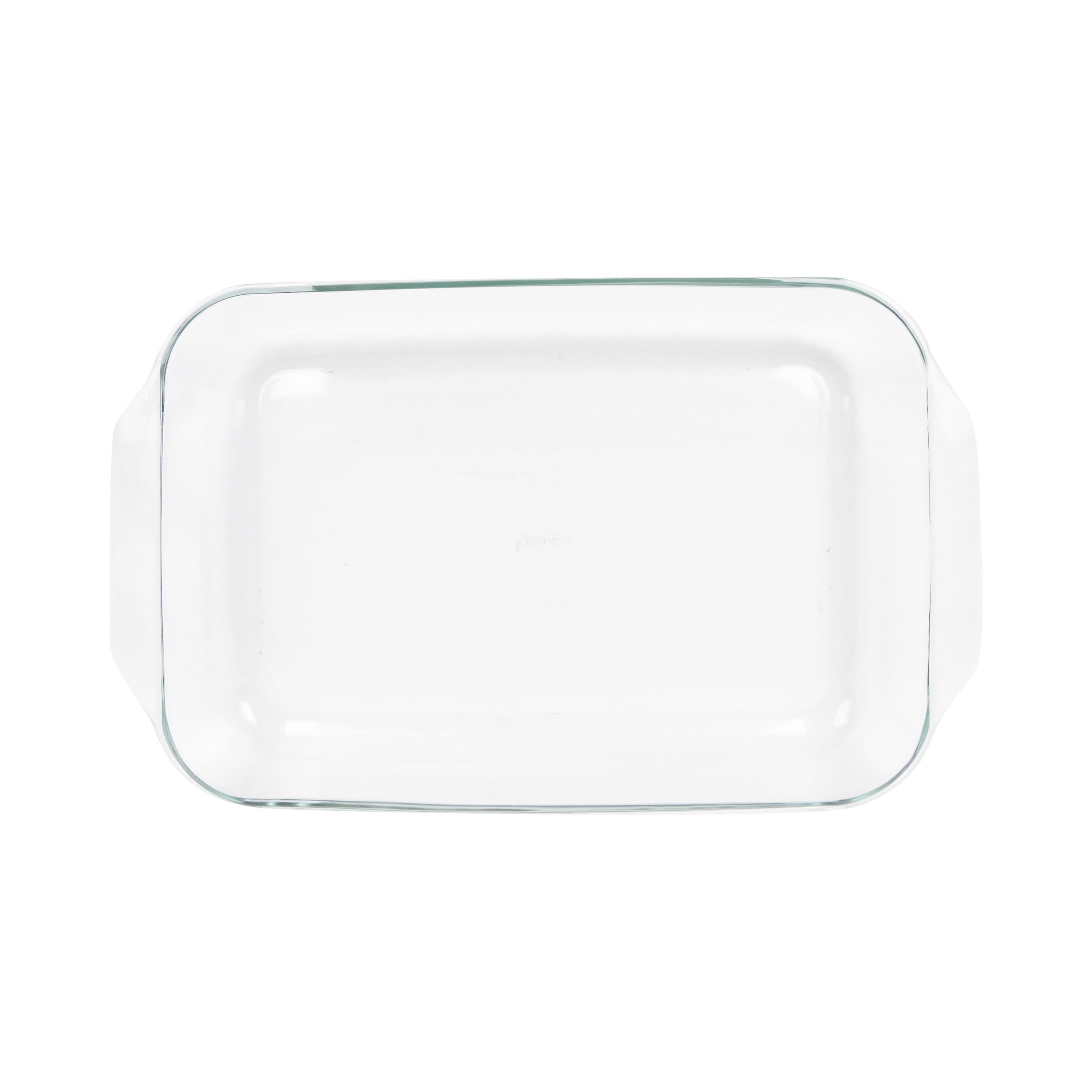 Pyrex 234 4qt dish, diagonal view, sturdy oven-safe glass for everyday meals.