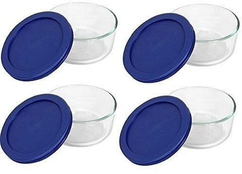 Pyrex 7200 bowl with lid in refrigerator for fresh leftovers.