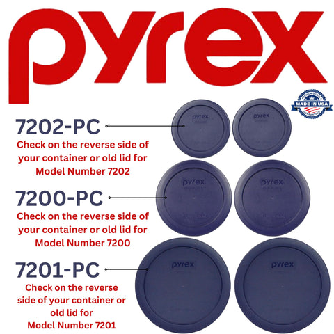 Pyrex 7200-PC 2-Cup blue lid on bowl, fridge-ready storage and freshness.