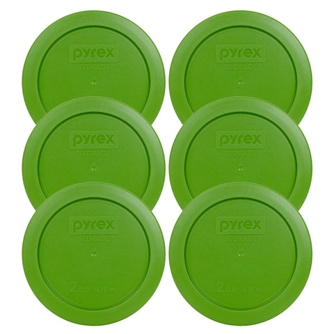 Pyrex 7200-PC lawn green 2-cup lid for bowls; dishwasher-safe and fridge-friendly.