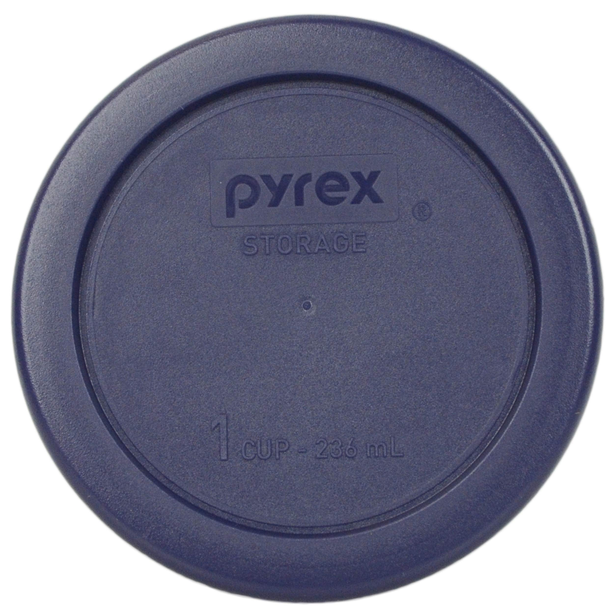 Pyrex 7202 1-Cup Glass Bowls shown in fridge for organized leftovers.