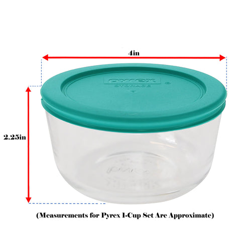 Pyrex 7202-PC turquoise lid provides a snug fit for secure leftovers