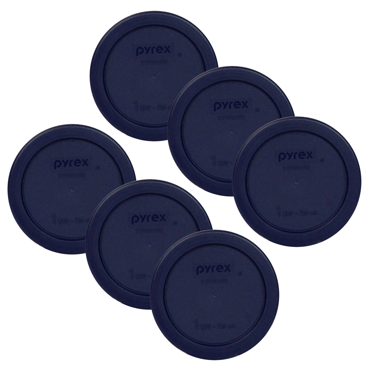 Pyrex 7202-PC lid pack for 1-cup bowls, secure and reusable storage solution