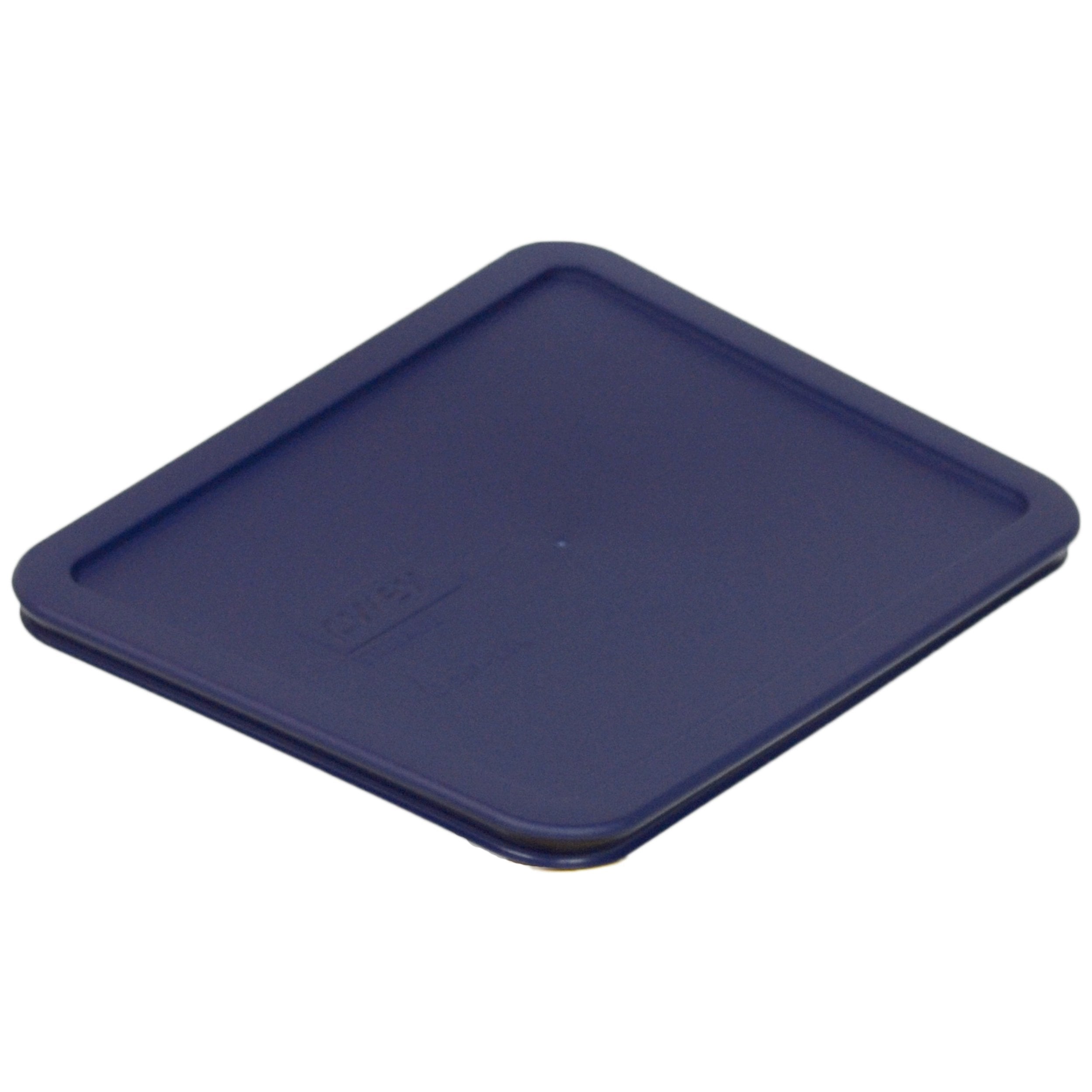 Pyrex 7211-PC three-pack blue lids ready for fridge, microwave, or dishwasher use