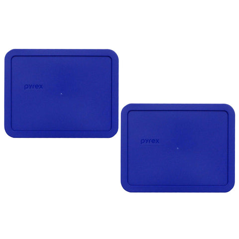 Pyrex 7211-PC cobalt blue lid for 6-cup dish keeps leftovers fresh in fridge