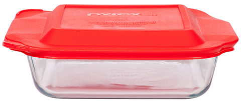 Pyrex Basics Made in USA stamp visible, trusted brand quality.