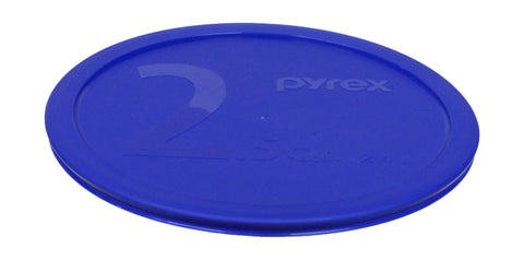 Pyrex blue 2.5qt lid ideal for microwave reheating and storage