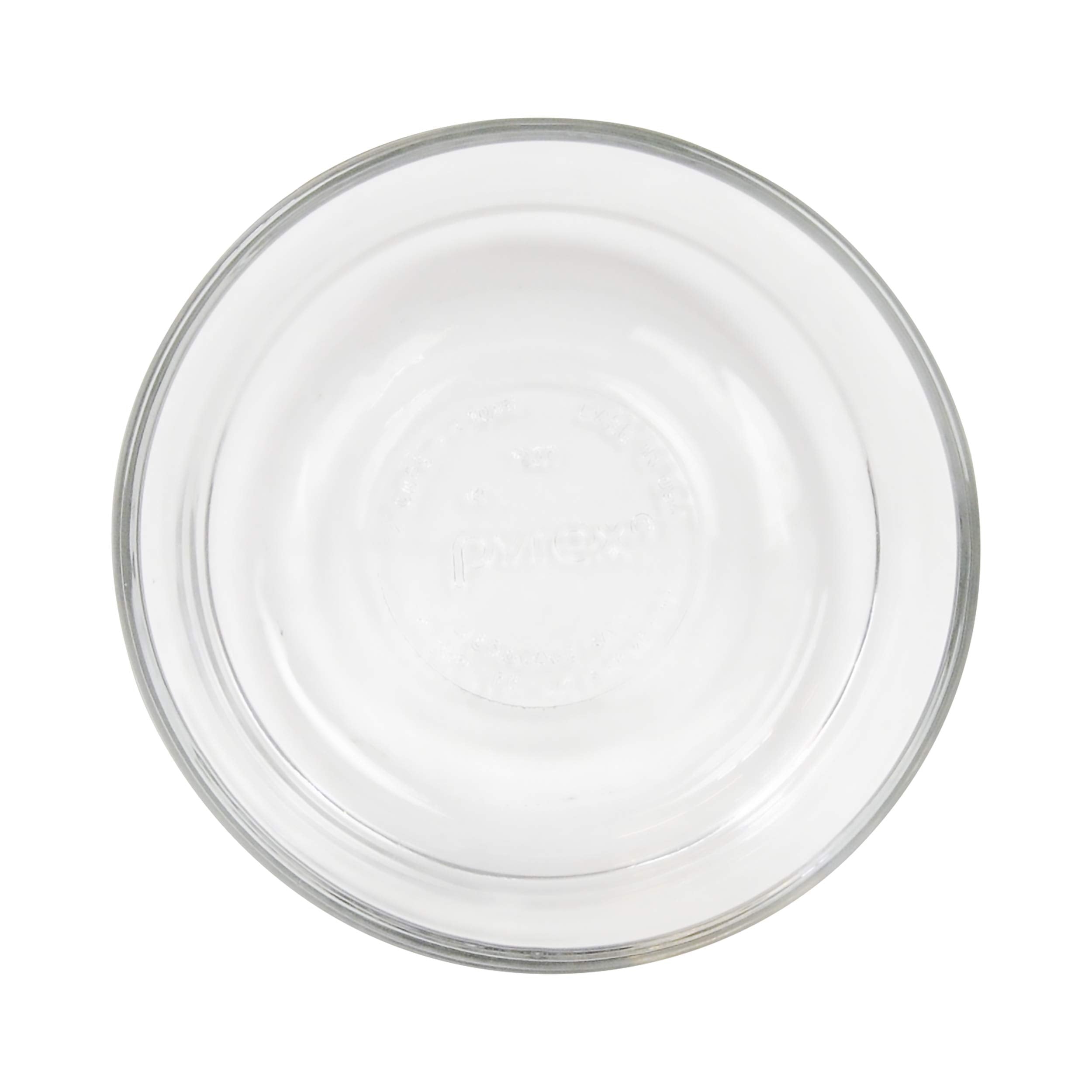 Pyrex made in the USA glass bowls and lids for durable storage.