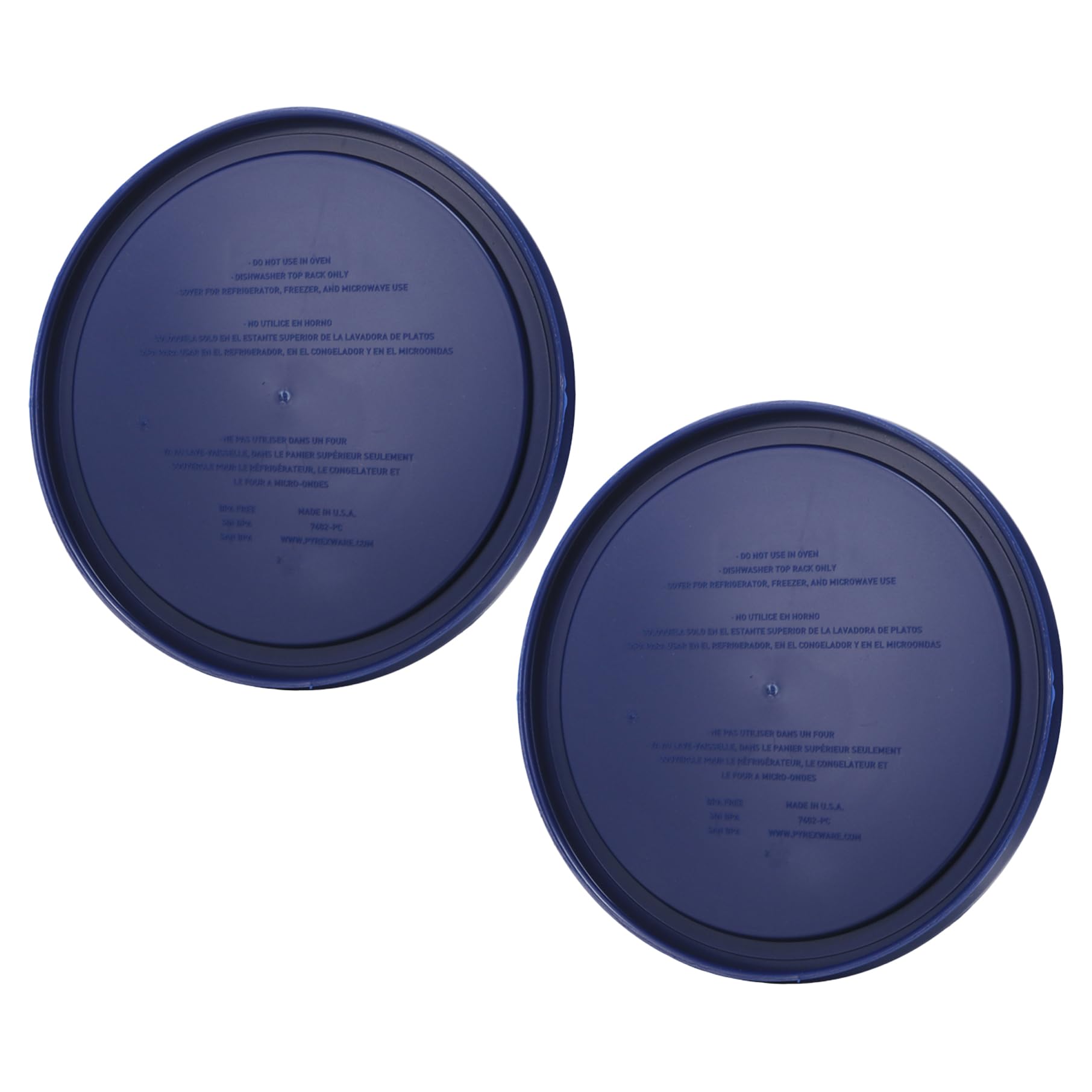 Dishwasher-safe Pyrex lid safe for microwave and fridge use
