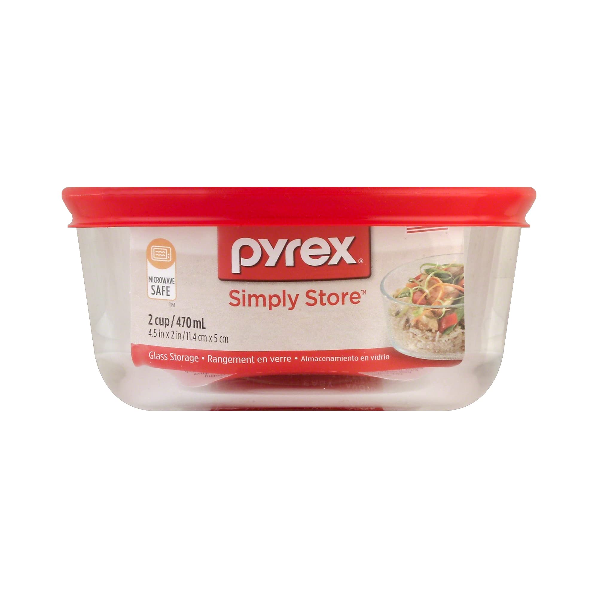 Pyrex Simply Store glass resists stains and odors during use