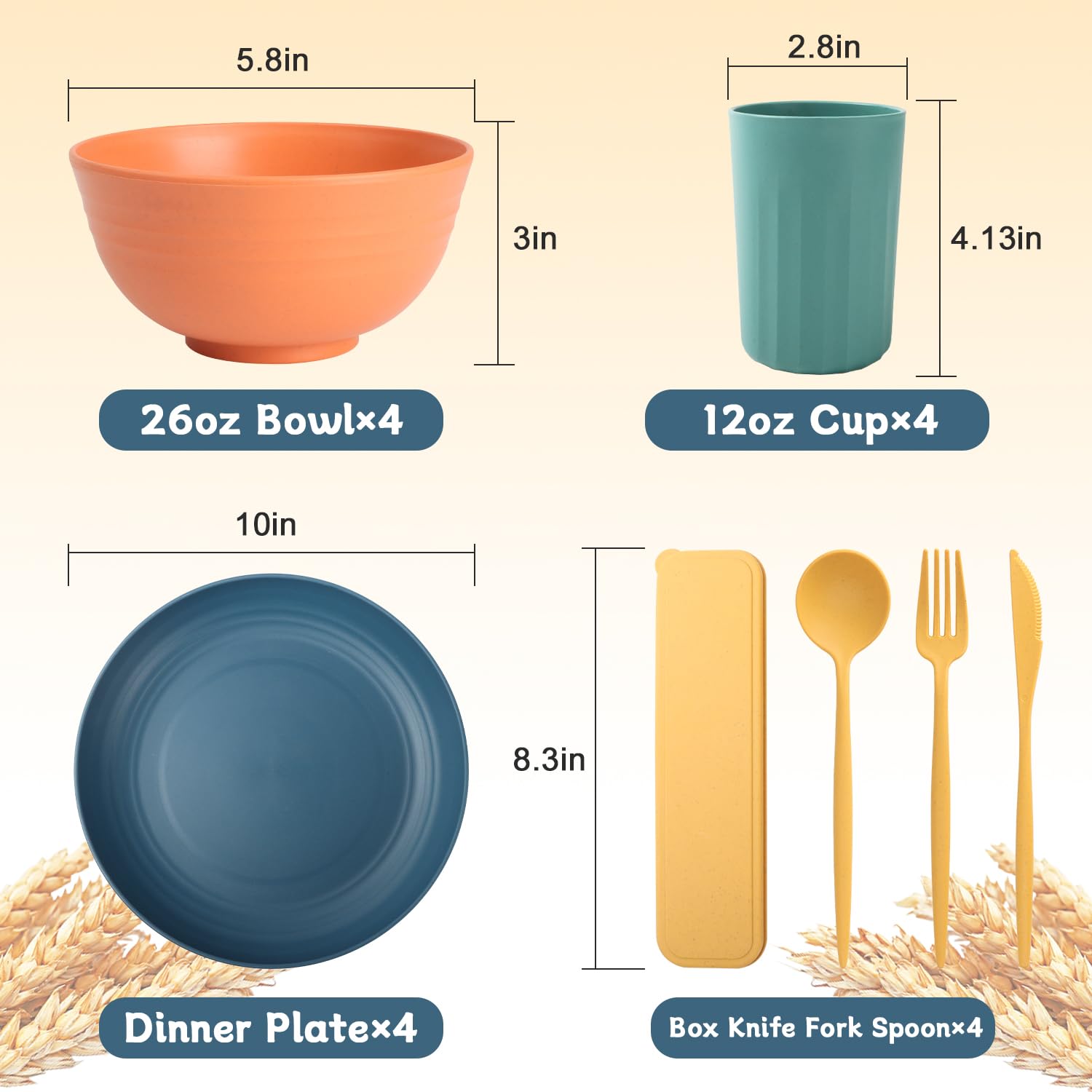 Pyrmont wheat straw bowls highlighted for unbreakable construction and family use