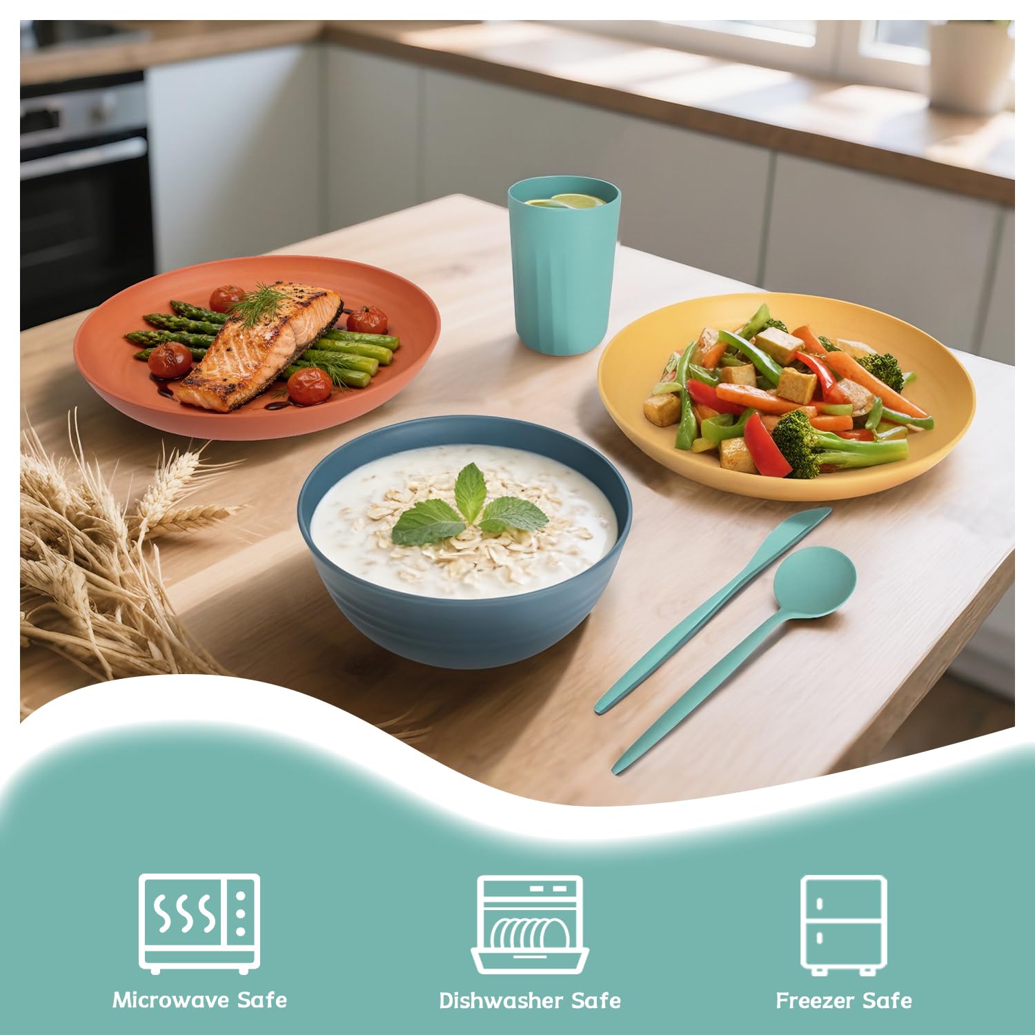 Pyrmont dishwasher-safe dinnerware cleanup after a family meal at home