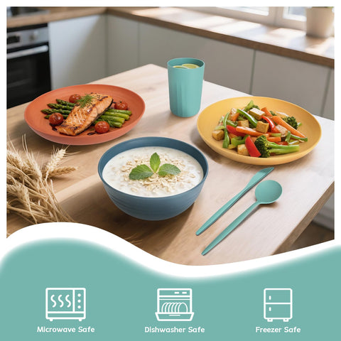 Pyrmont dishwasher-safe dinnerware cleanup after a family meal at home