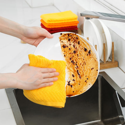 QAJ 8-piece kitchen linen set for spacious cleaning tasks