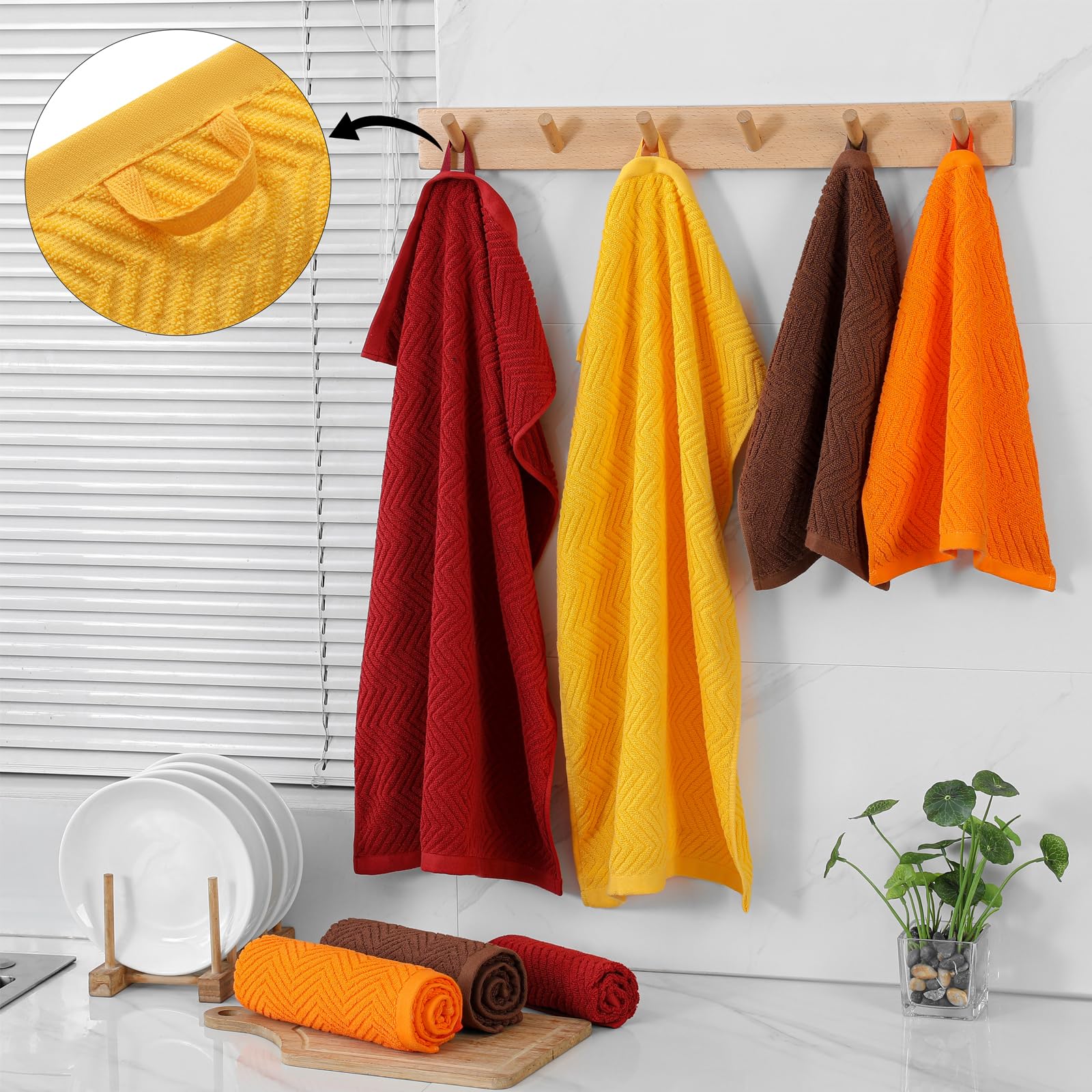 QAJ dish cloths designed for fast drying and surface cleaning