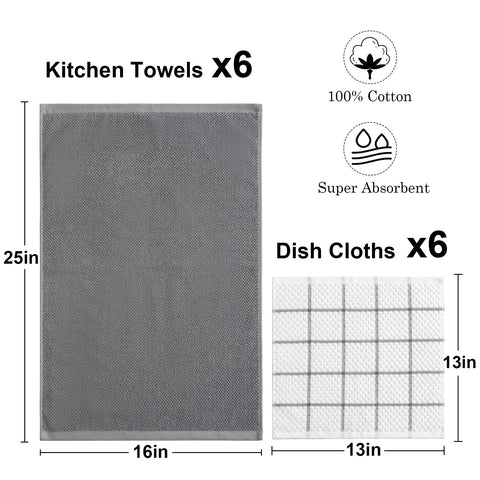 QAJ 13x13 dishcloth focusing on high absorbency in action.