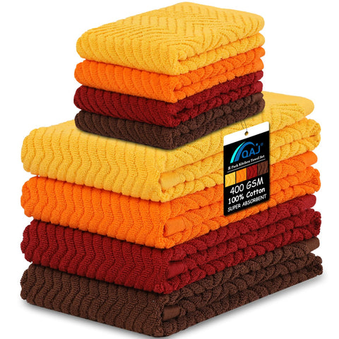 QAJ 16x25 kitchen towel shows high absorbency for spills