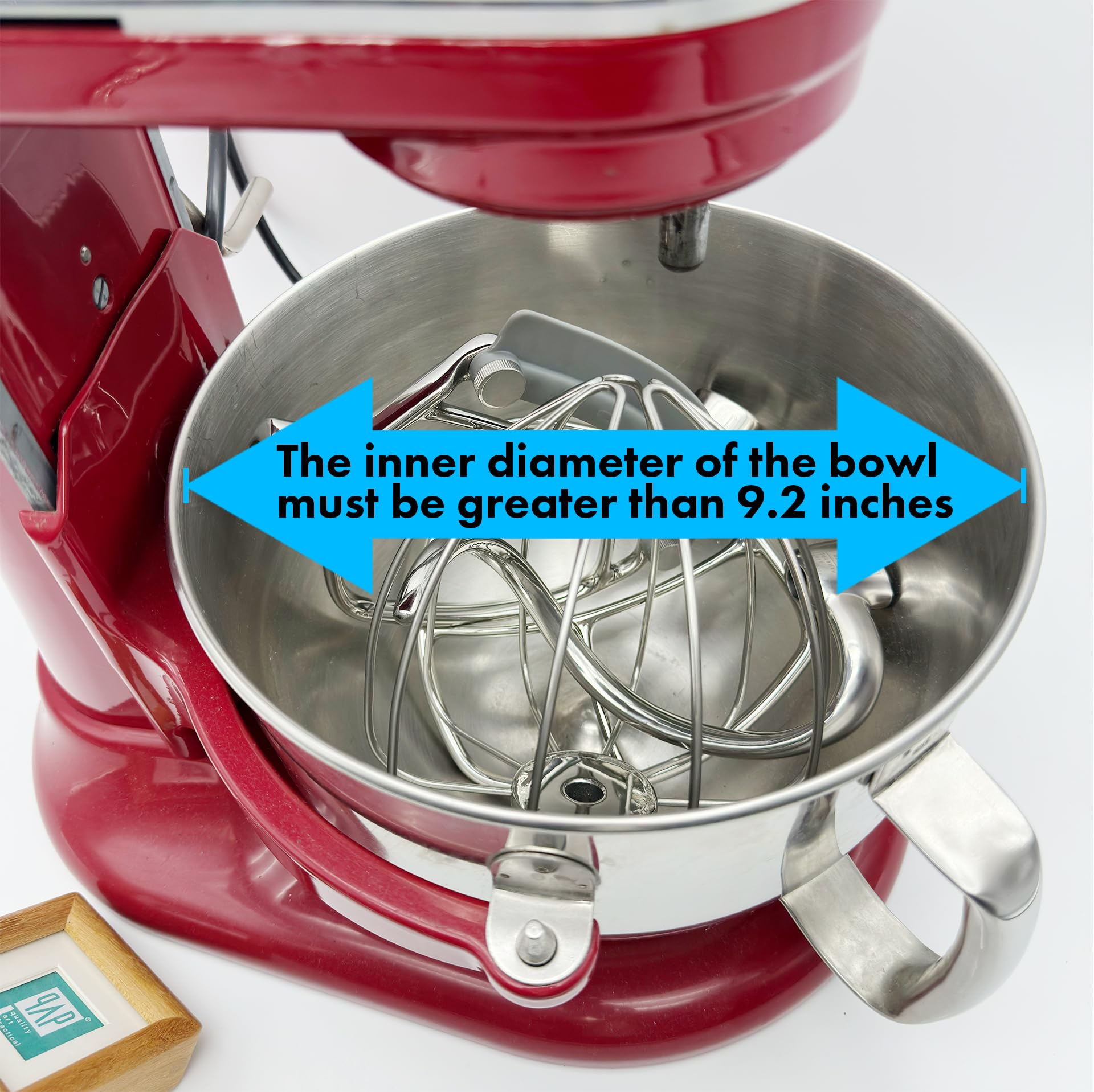 qAp Polished 18/8 stainless steel paddle compatible with 5 Qt and 6 Qt.