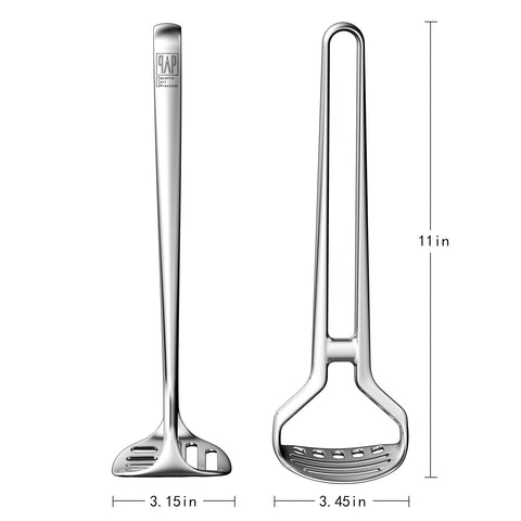qAp Quality Art Practical masher delivers leverage and control for faster kitchen prep