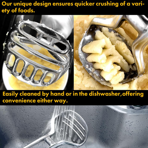 qAp Quality Art Practical masher is dishwasher-safe for quick cleanup