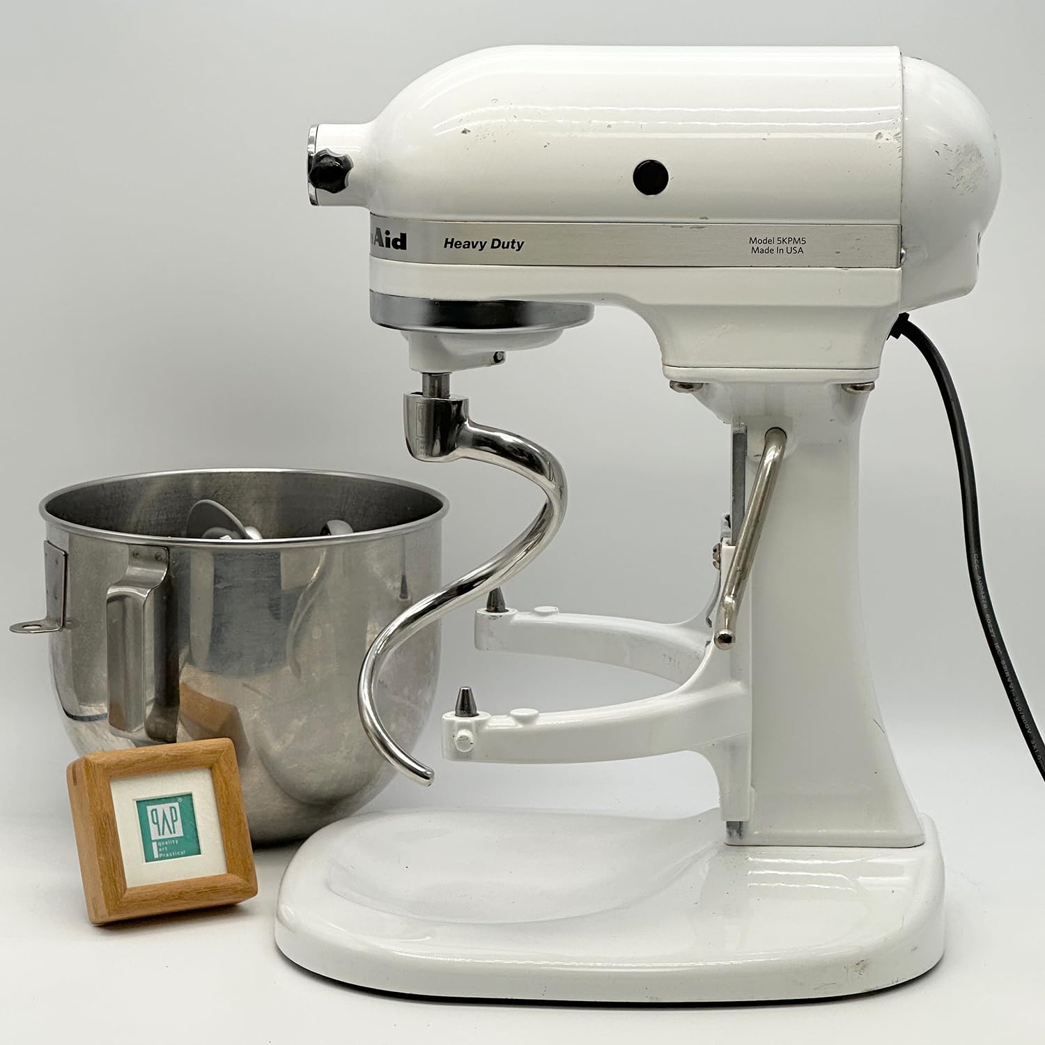 qAp Quality Art Practical pro-grade dough hook attachment for KitchenAid machines