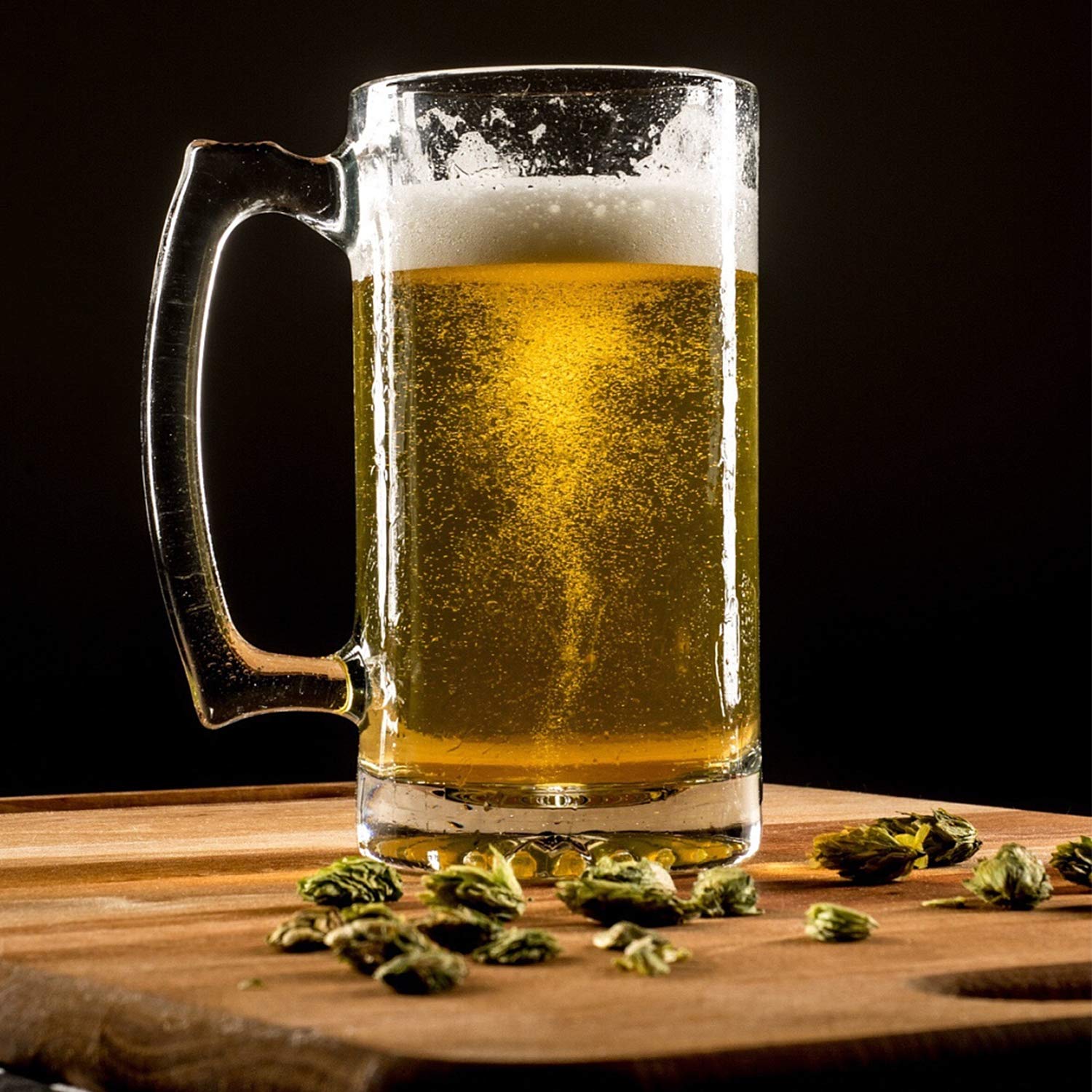 QAPPDA durable glass mugs suitable for home or bar service.
