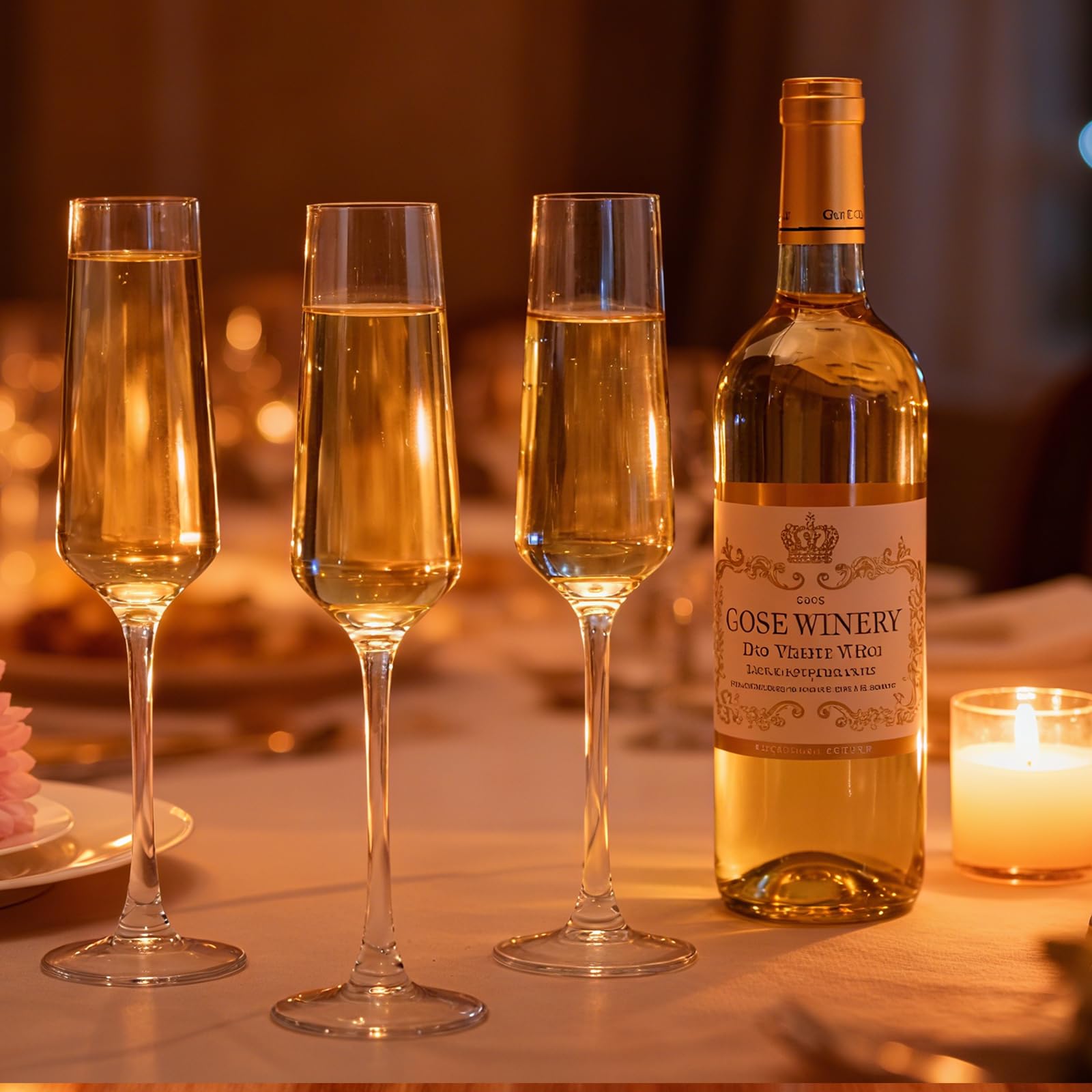 QAPPDA champagne flutes arrive gift-ready in premium packaging.