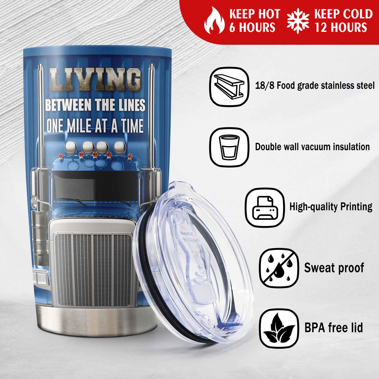 Qatdey insulated stainless steel tumbler built for outdoor use and daily commuting.