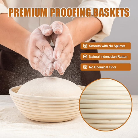 Qavinch oval 10 inch basket supports versatile dough shaping.