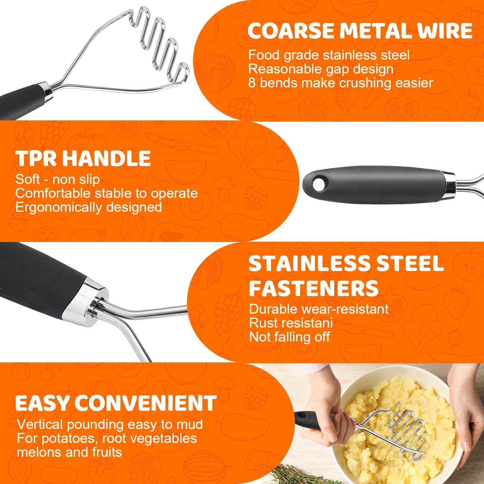Qbily 10.25-inch stainless steel wires deliver smooth results.