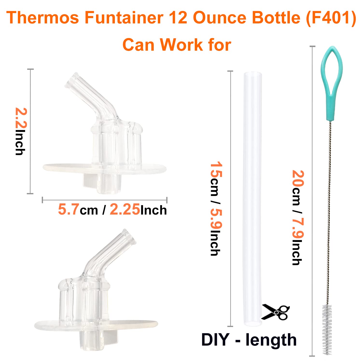 Qboyi silicone straw stems—eight pieces for versatile, clean sipping options.