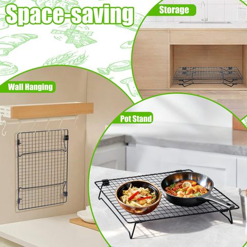 QCCTPUU cooling rack is dishwasher-safe and easy to clean.