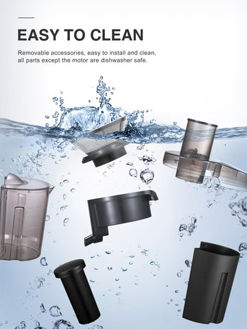 QCen juicer dual-speed control for soft and hard produce