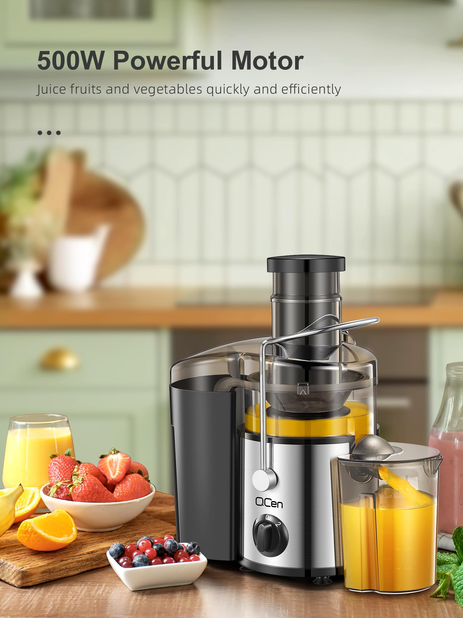 QCen juicer locking safety system ensures secure operation