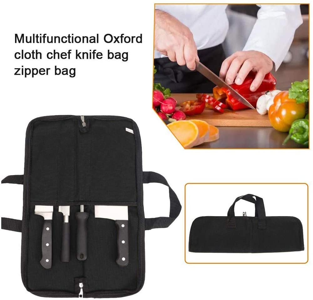 QEES durable zipper closure protects blades during storage