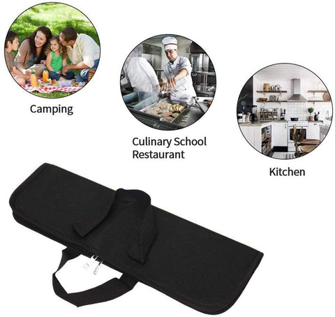 QEES kitchen gear in a compact roll, ideal for travel