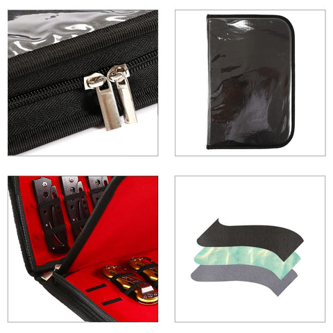QEES knife display case organized capacity for multiple tools and knives