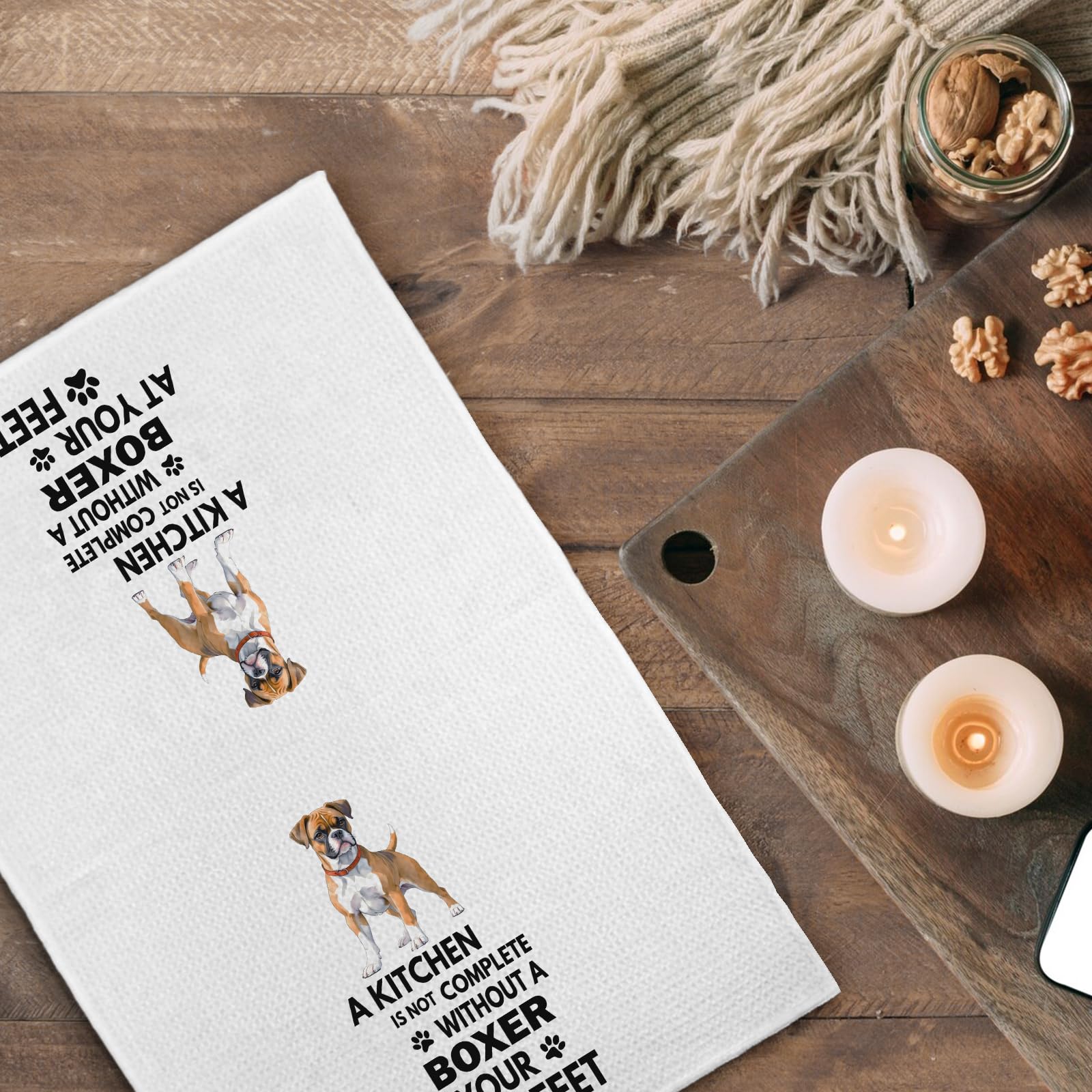 Qeheb Boxer Dog kitchen decor accessory for modern homes