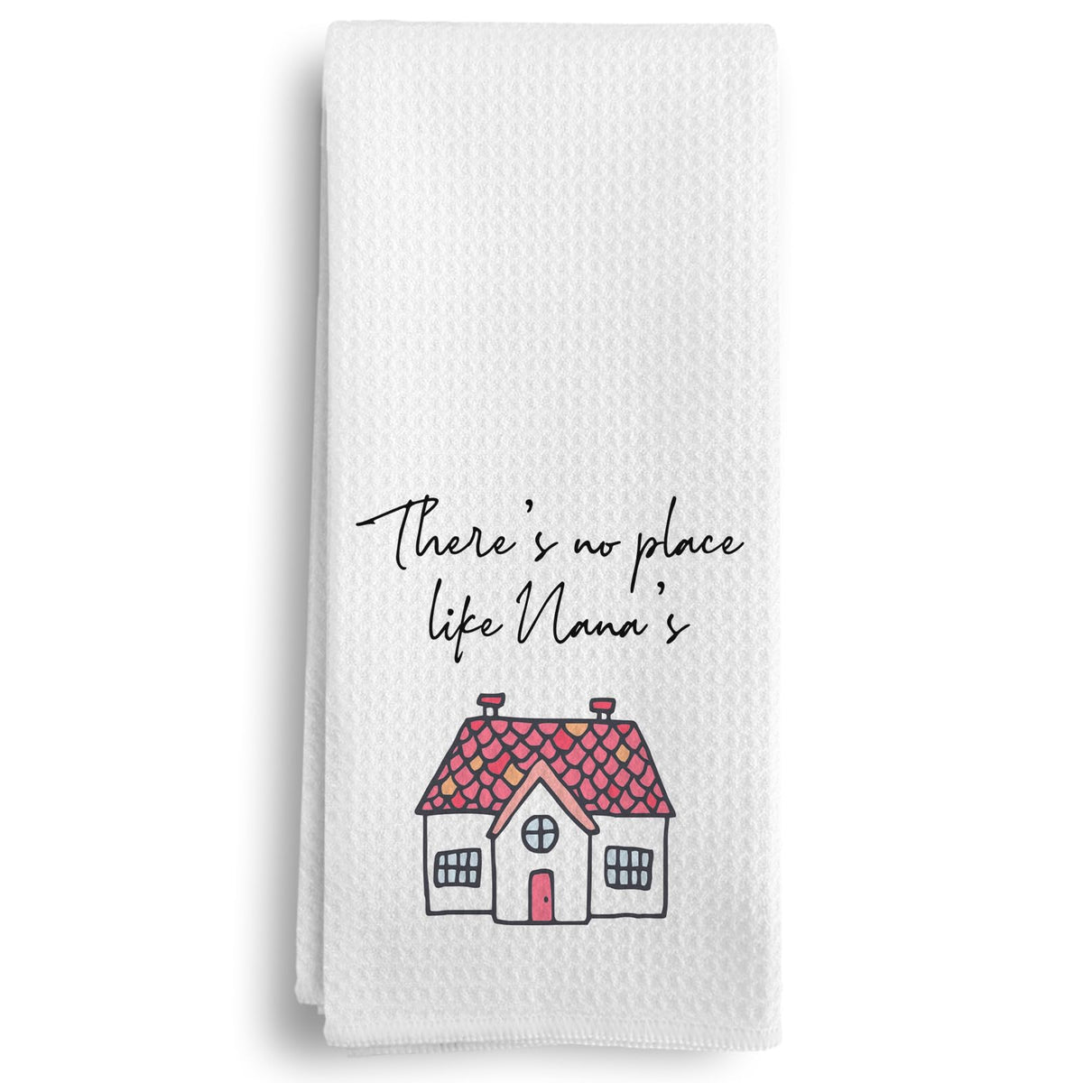 Qeheb Nana Gifts kitchen towel with waffle texture, perfect for stylish kitchen decor and everyday drying.