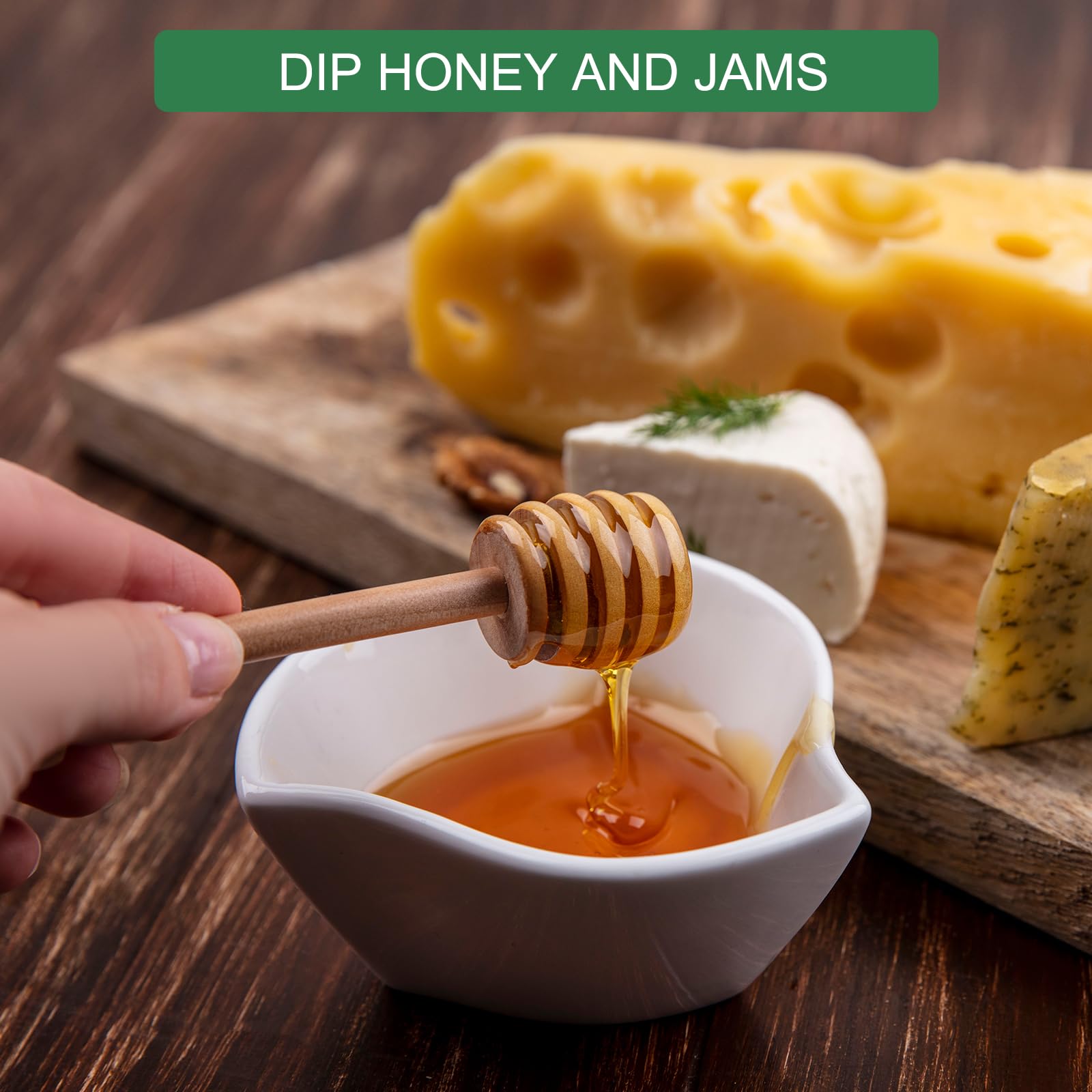 Qeirudu honey dipper drizzles honey neatly over treats
