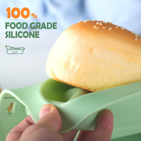 QELEG oven-safe silicone pan works from freezer to oven.