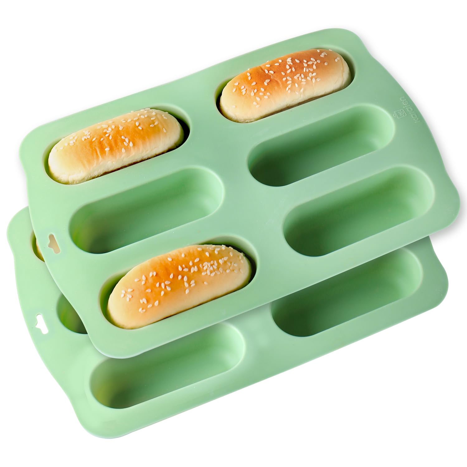 QELEG twinkie pan set with six non-stick cups for easy mini treats.