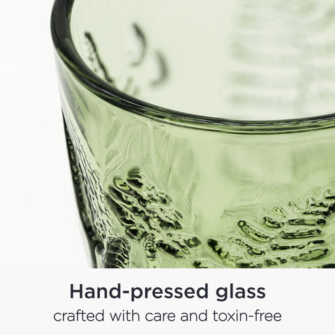 QELVIO color-infused green glass retains vibrant appearance.