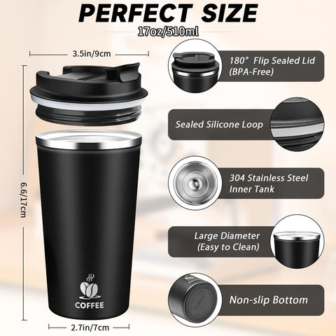 QEMAUUA flip-open lid shows easy one-handed access for busy mornings.