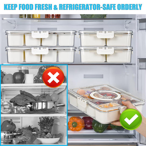 Qeosvve Snackle Box dishwasher-safe plastic simplifies cleaning after meals