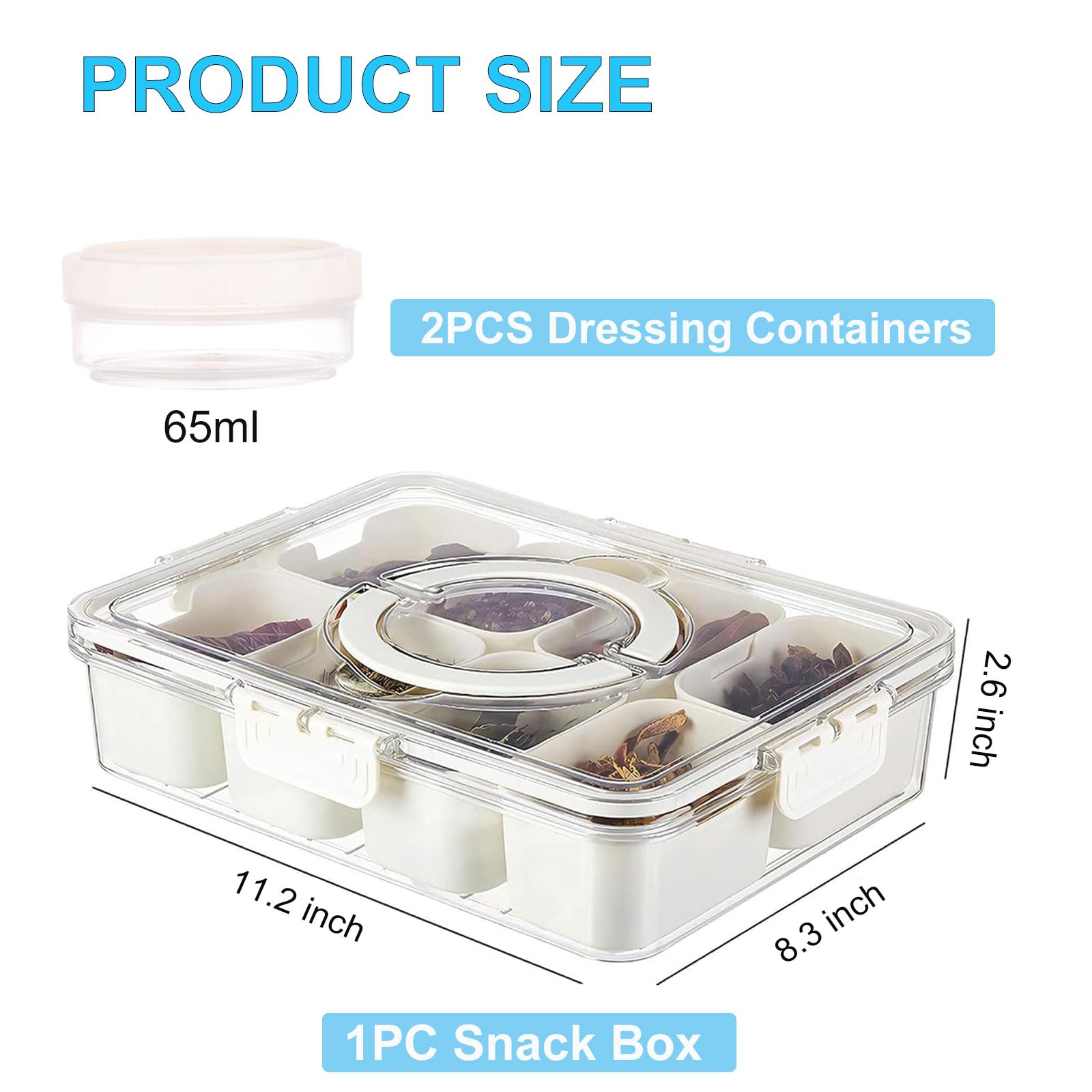 Qeosvve Snackle Box at a picnic setup, showing portable snack organization