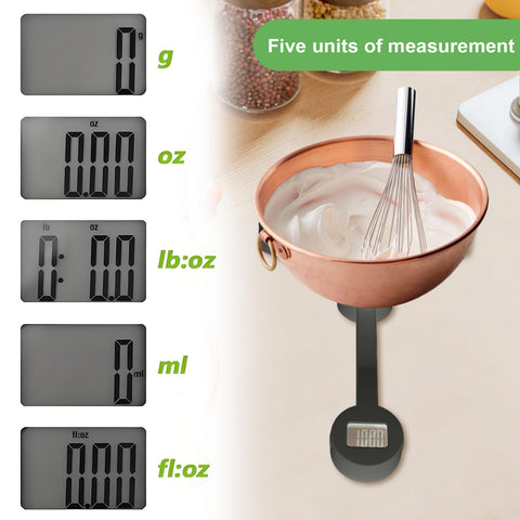 QFEISETH LCD display on the scale for easy readability.