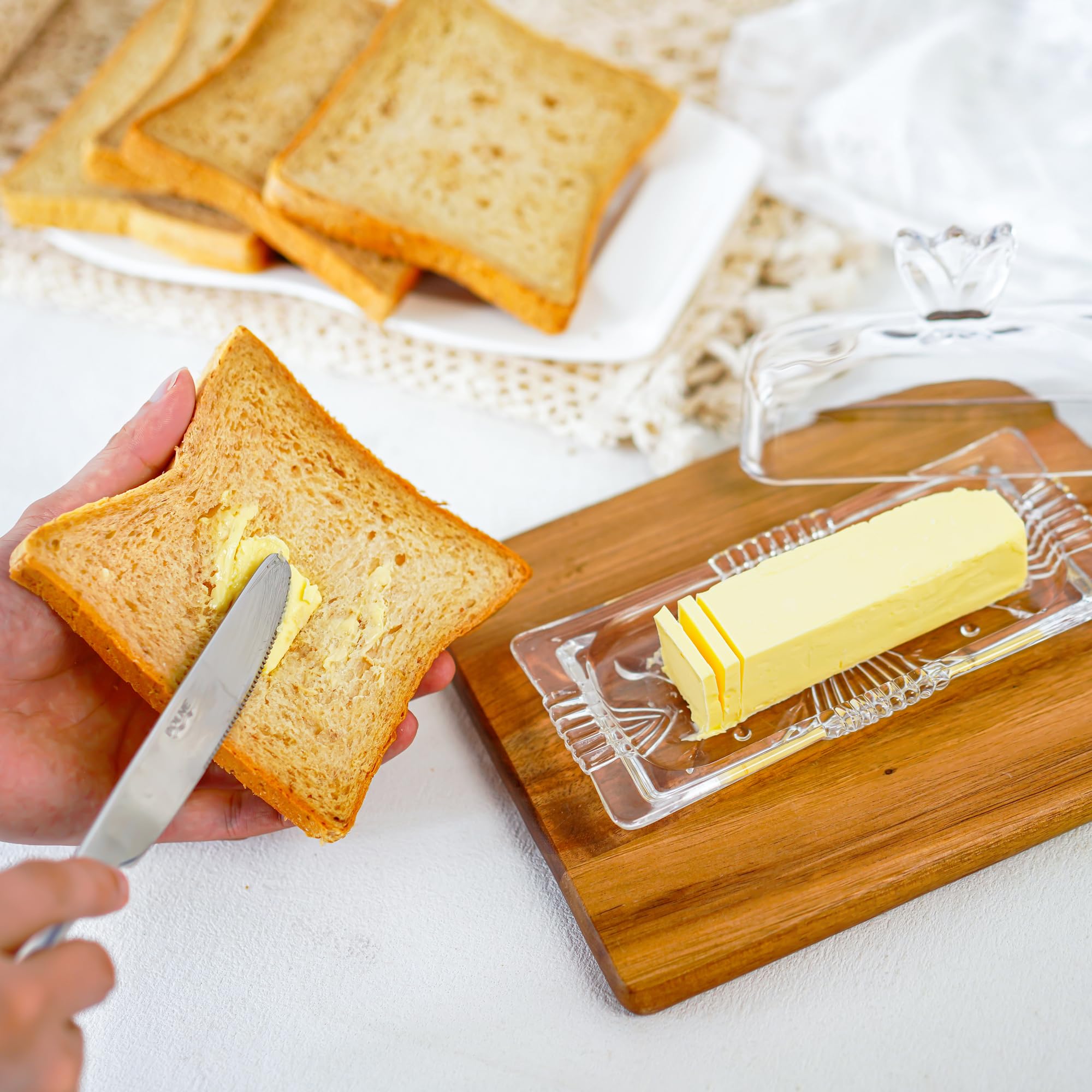 QFkris airtight butter dish blocks odors for longer butter freshness