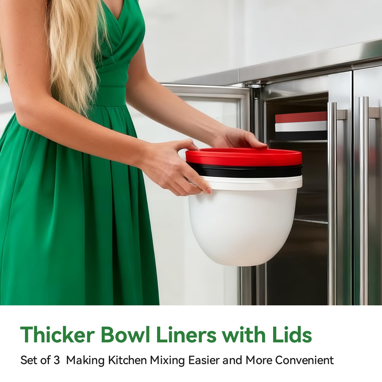 QHMENG BPA-free silicone ensures safe, food-grade mixing in the kitchen.